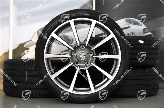 20" Komplet kół letnich Carrera Classic II, 8,5J x 20 ET51 + 11J x 20 ET70, opony letnie Pirelli 245/35 ZR20 + 295/30 ZR20