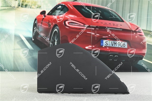 Osłona boczna deski rozdzielczej, czarna, L