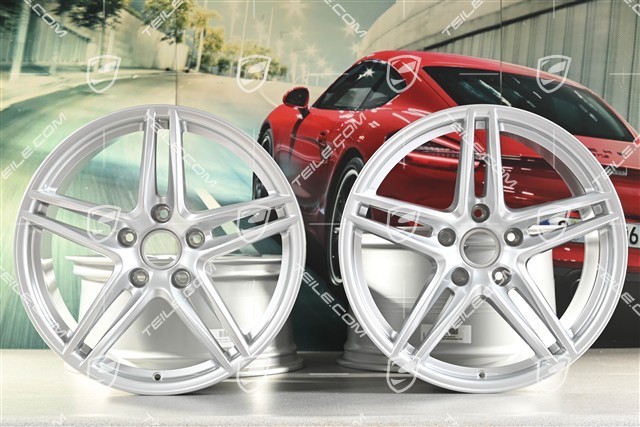 19-inch Carrera VI rim set, 8,5J x 19 ET50 + 11J x 19 ET77, for winter use