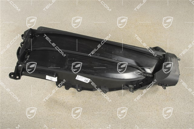 Radiator grille shutter / cooling air controls flap,ventilation grille, black matte, L