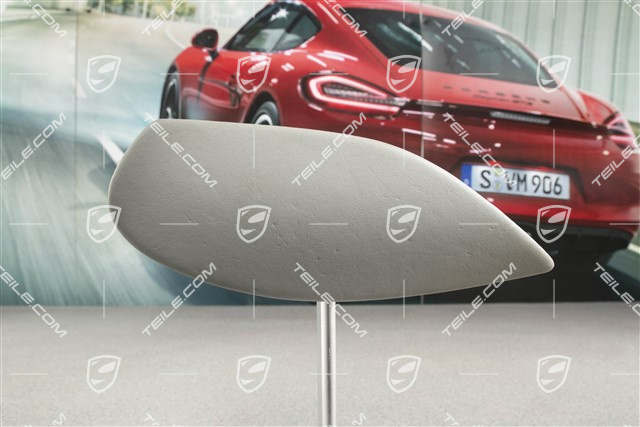 Centre console / tunnel cover, Leather, Lateral, Graphite grey, L