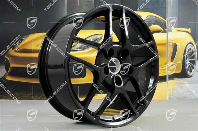 19" Felge Carrera S II, 8J x 19 ET57, schwarz hochglanz