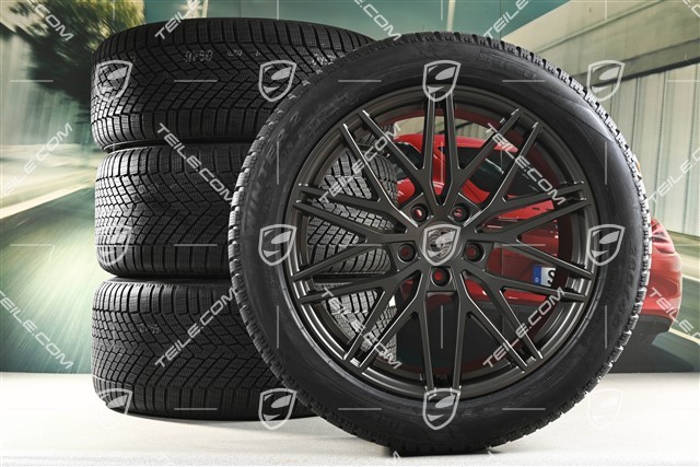 21" RS Spyder Design Winterräder Satz, Felgen 9,5J x 21 ET46 + 11,0J x 21 ET58 + NEUE Pirelli Winterreifen 285/45 R21 + 305/40 R21, mit RDK-Sensoren, Turbonit