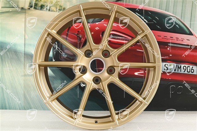 20" Felge "Spyder" / "718 Sport", 10,5J x 20 ET47, aurum seidenmatt