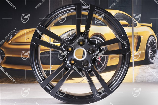 21" Felgensatz Turbo II, Satin Schwarz , 4 Felgen 10J x 21 ET50