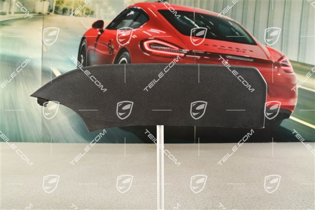 Disc / cover for front bumper retaining frame, centre, ACC, Black matte, L