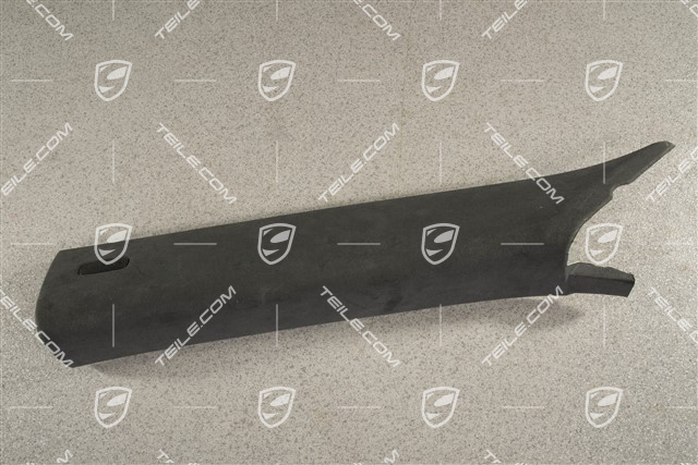 Verkleidung von A-Säule, Oben, Alcantara, Schwarz, L