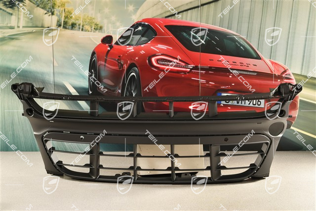 GTS / Sport Design, Kratka środkowa zderzaka przedniego wersja z czujnikami parkowania, czarny mat