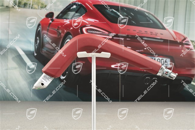 Rączka konsoli środkowej, Skóra, Carrera red, L