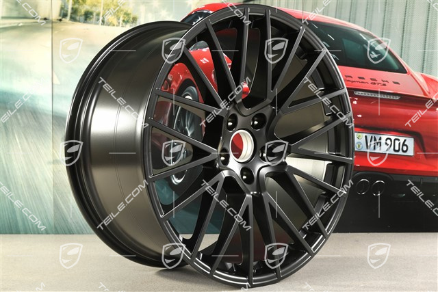 22" komplet felg RS Spyder, 10J x 22 ET48 + 11,5J x 22 ET52, czarny satynowy półmat
