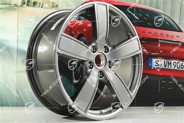 20-inch wheel rim set Carrera Sport, 8,5J x 20 ET57 + 10,5J x 20 ET51, titanium dark