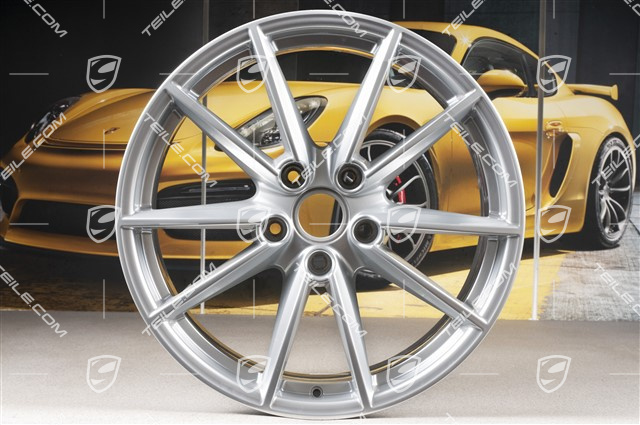 20"+21" wheel rim set Carrera S, 8,5J x 20 ET53 + 11J x 21 ET66, brilliant chrome