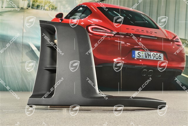 GT4, Front bumper spoiler, lateral, Black, R