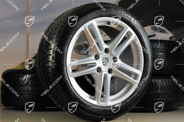 19" Panamera TURBO Winterräder Satz, Felgen 9J x 19 ET 60 + 10J x 19 ET61 + Michelin Winterreifen 255/45 R19+285/40 R19, RDK-Sensoren
