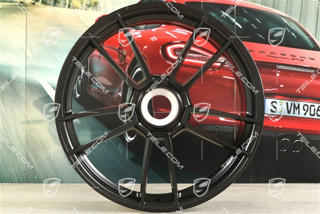 20" Felge Turbo S, 8,5J x 20 ET40, schwarz seidenmatt