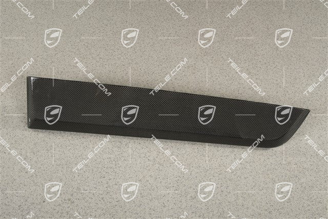 Dashboard trim moulding Carbon, high gloss / Passanger's side