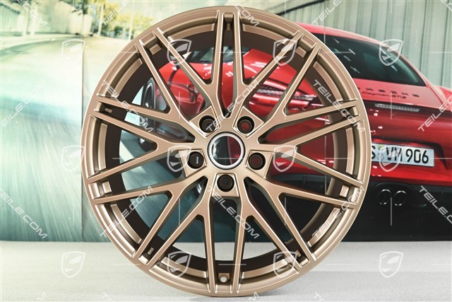 21-inch wheel rim set Cayenne RS Spyder Design, 11J x 21 ET58 + 9,5J x 21 ET46, neodyme