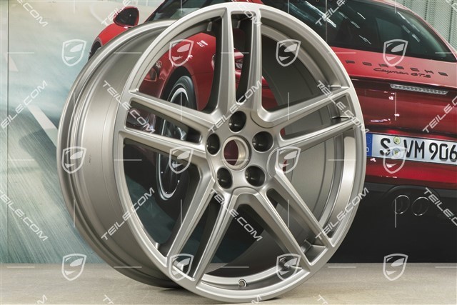 20" Felge "Macan Turbo", 9J x 20 ET26, CMS, platinum satynowy półmat