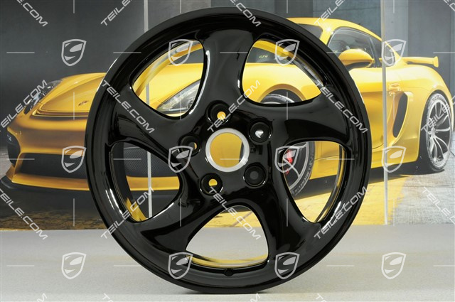18" Felgensatz TurboLook I, 7,5J x 18 ET50 + 9J x 18 ET52, schwarz hochglanz