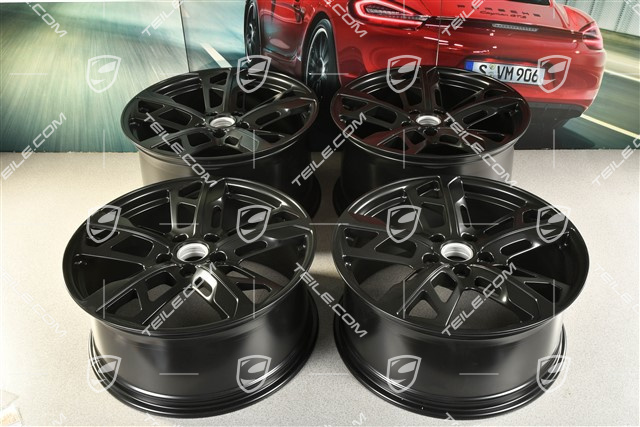 21" Komplet felg Cross Turismo Design, 9,5J x 21 ET60 + 11,5J x 21 ET66, czarny satynowy mat