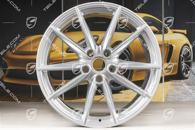21" Felga Carrera S, 11J x 21 ET66, srebrny brylantowy chrom