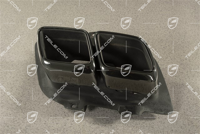 Turbo S, Endrohr / Abgasendrohr, Doppelendrohre, Schwarzchrom, R