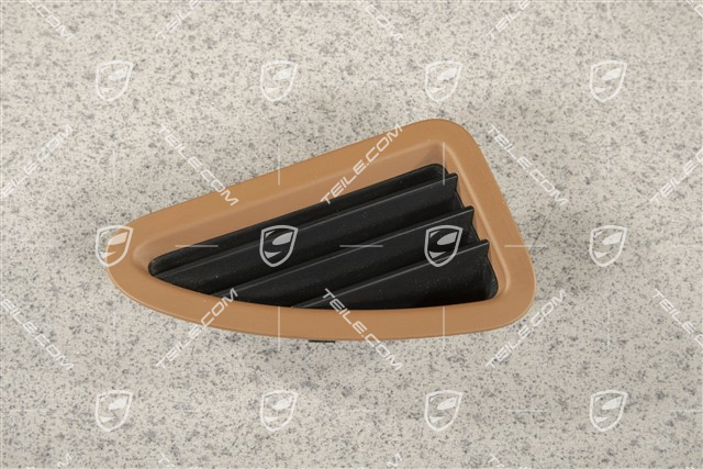 Schalttafelverkleidung, Seitenduese / Seitendüse / Defrosterblende, Oben, Havanna, R