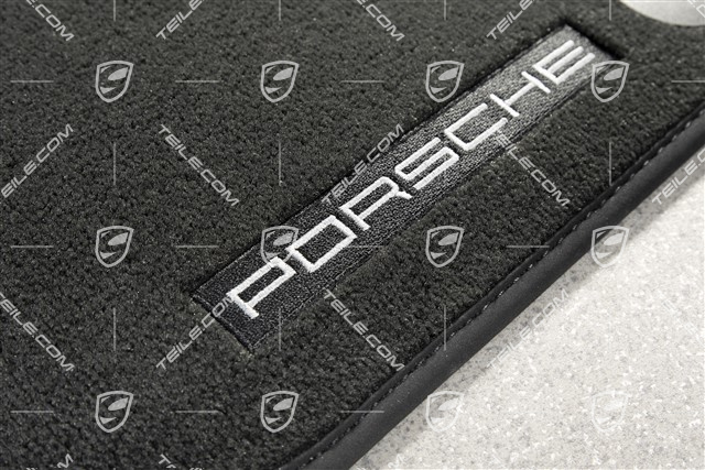 Fußmattensatz, Langer Radstand, Velours, Schwarz