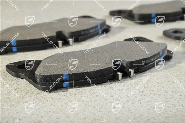 Brake pads, for black calipers, front axle