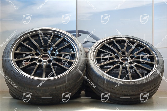 19-inch Sport Design summer wheel set, wheels 8J x 19 ET57 + 9,5J x 19 ET46 + tyres 235/35 ZR19 + 265/35 ZR19, black