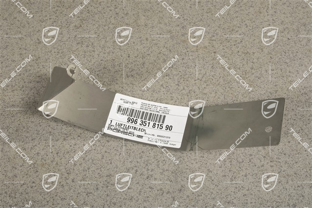 GT2 / GT2RS / GT3, Front axle disc brake protective plate / air baffle plate, L