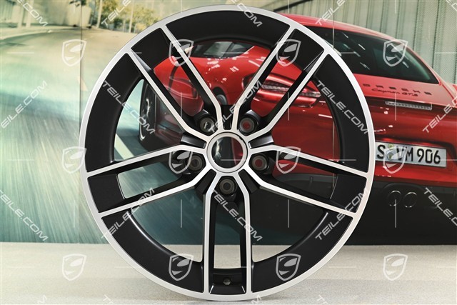 20" Carrera Exclusive Design Felge, 8,5J x 20 ET50, Schwarz Seidenmatt