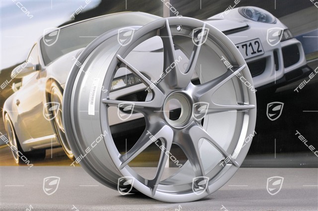 19-inch Rims set GT3RS / GT3RS 4.0, GT-Silber, 9J x 19 ET47 + 12J x 19 ET48
