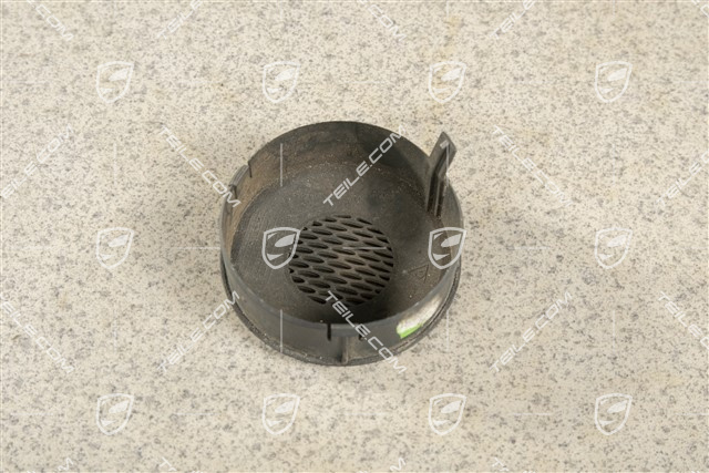 Rosette, Temperature sensor, Leather, Black