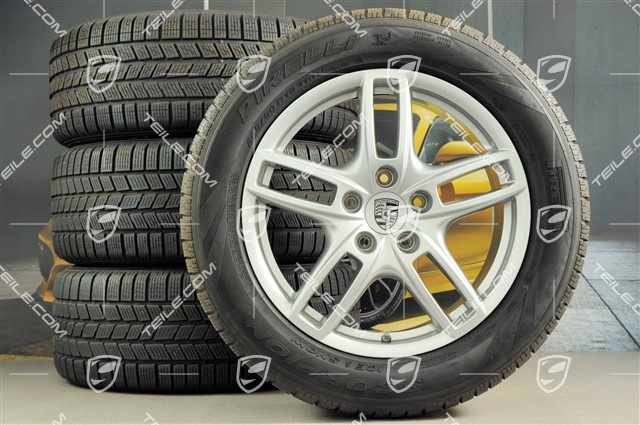19-inch Cayenne Turbo winter wheel set, wheels 8,5 J x 19 ET59 + Pirelli tyres 265/50 R19, with TPMS sensors