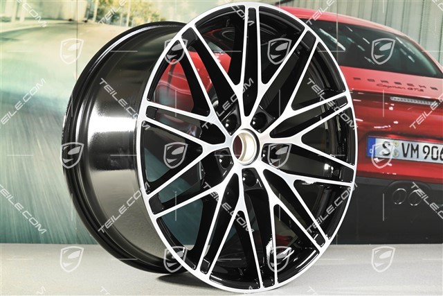 22" felga Macan RS Spyder Design, 11J x 22 ET47, czarny wysoki połysk