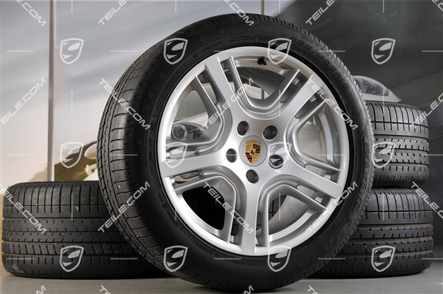 19" Panamera Design Sommerräder Satz, Felgen 9J x 19 ET 60 + 10J x 19 ET61 + Reifen 255/45 R19+285/40 R19
