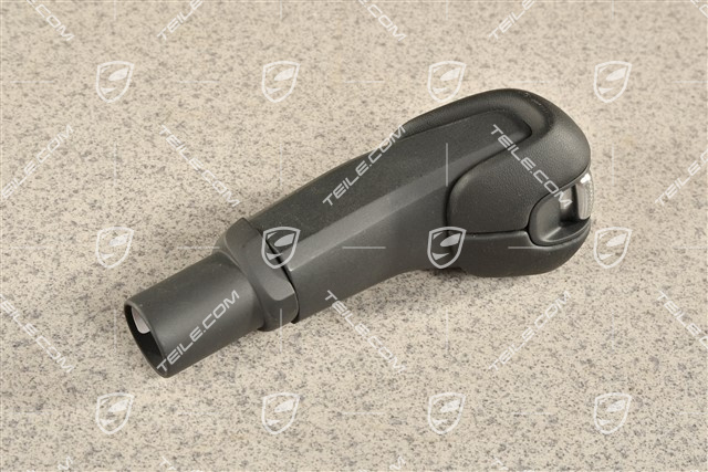 Gałka zmiany biegów, czarna skóra