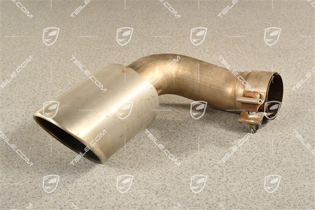 S, Tailpipe, steinless steel, inner, 4-pipe look, L