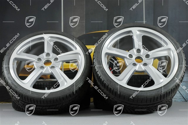 20-inch Cayman GT4 SportTechno winter wheels set, rims 8,5J x 20 ET57 + 10J x 20 ET50 + NEW Michelin winter tyres 235/35 R20 + 275/30 R20, with TPMS