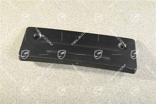 Front bumper number / Licence plate support, Black matte, GT3 / GT3 RS / Speedster