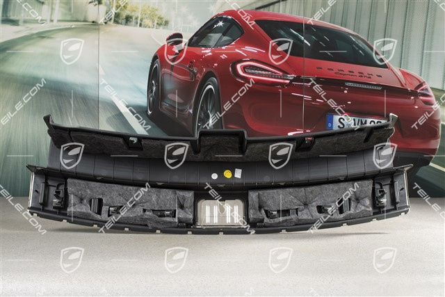 Blenda / osłona zamka, górna, czarna