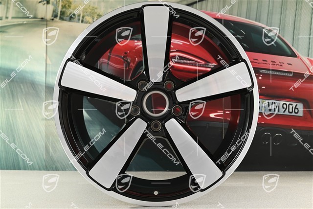 21" felga Carrera Classic, 11,5J x 21 ET79, czarny wysoki połysk