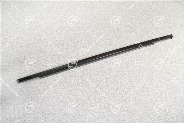 Zierleiste mit Dichtung, Aluminium Paket, Tür hinten, schwarz, R