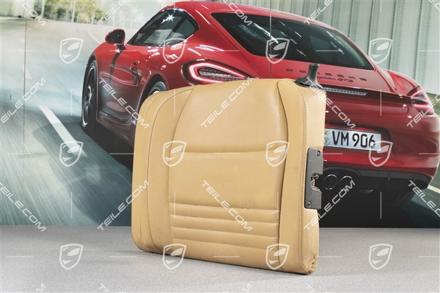 Notsitzrückenlehne / Rücksitz / Rückenlehne, Hinten, Kunstleder, Savannabeige, Coupe, L