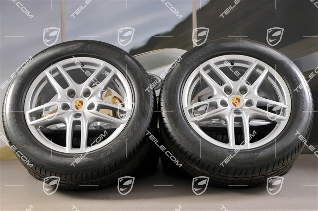 19" Cayenne Turbo Sommerräder Satz, 4x Felgen 8,5 J x 19 ET 59 + 4x Reifen 265/50 R 19 110Y XL, ohne RDK