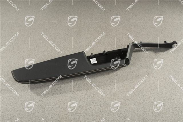 Armlehne, Türverkleidung vorne, Leder, Schwarz / Mojave, L