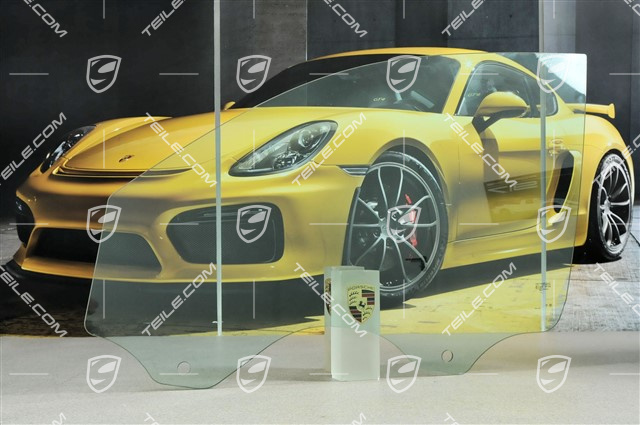 Door window glass, metallized, front, L Door window glass, metallized, front, L