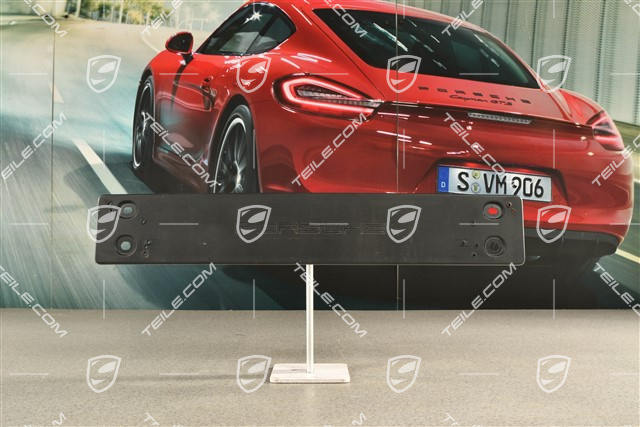 Front bumper number plate support ECE
