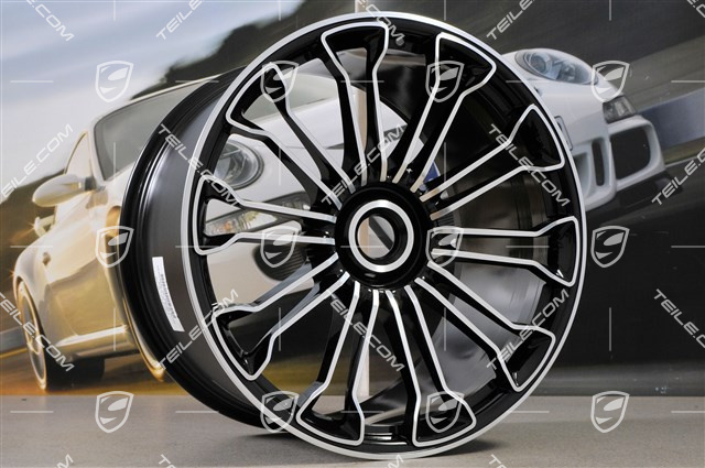 21" felga 918 SPYDER, Zentralverschluss, 12,5J x 21 ET57, czarny wysoki połysk